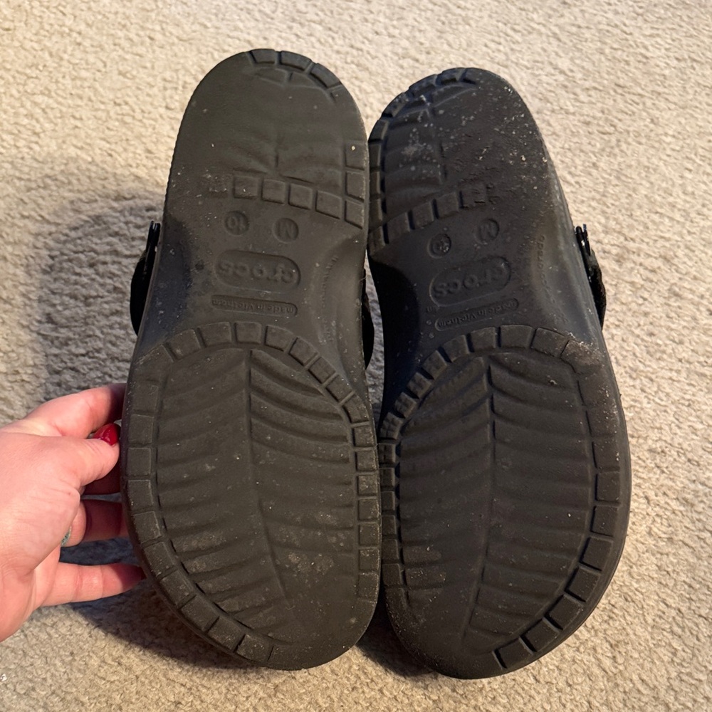 CROCS Black and Brown Shoes - Picture 2 of 2